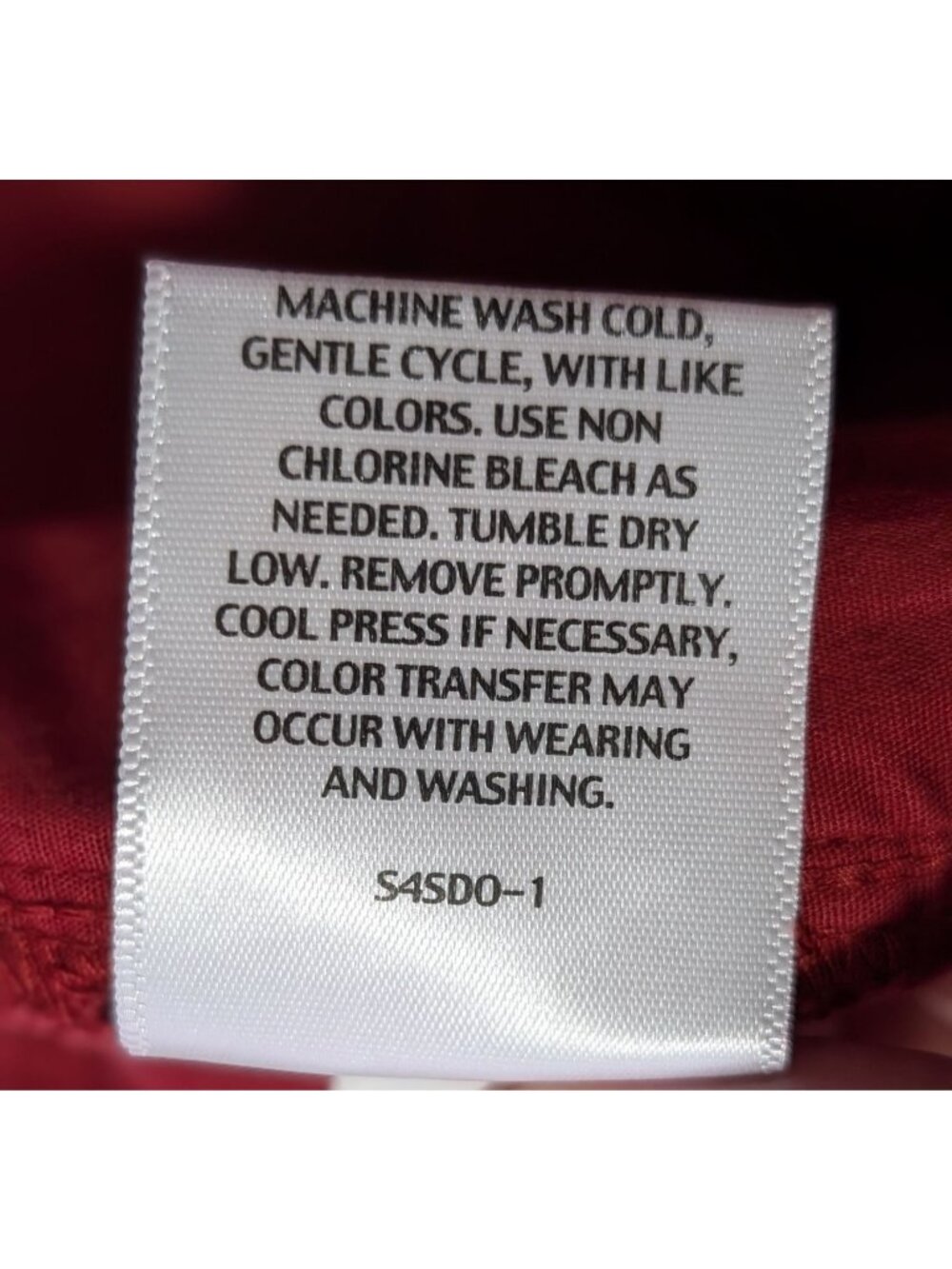 Eileen Fisher Organic Cotton Red Slim Ankle Jeans Sz 18 Eco-Friendly Stretch - Picture 6 of 15